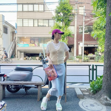 [USED] アイスブルー RAYONスカート