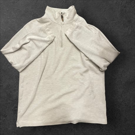 [USED] ハーフジップ BIG SIZE リブトップス