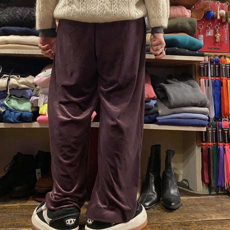 [USED]あずき色🤎ベロア イージー PANTS