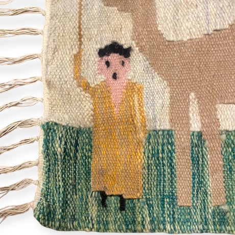 [USED] ラクダとおじさん🐪ラグマット（49×30cm）