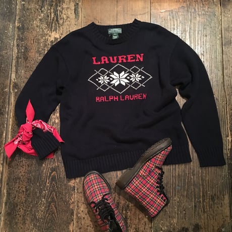 [USED]  Ralph Lauren かわいいロゴKnit