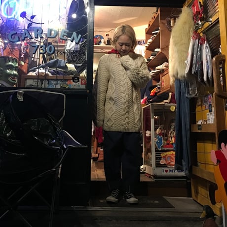 [USED] オーバーサイズ  ケーブルニット