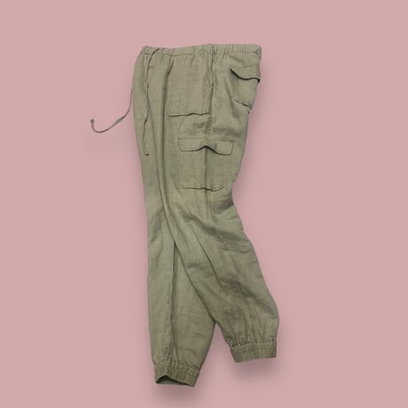 [USED] LINEN☁️CARGO PANTS