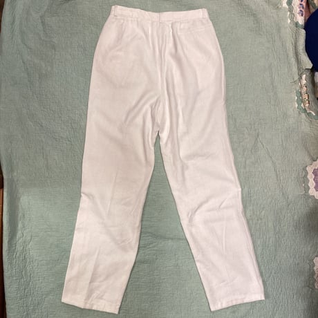 [USED] LINEN TUCK PANTS！
