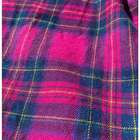 [USED] ピンクチェックWOOL パンツ