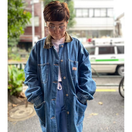[USED] DENIM カバーオール made in QATAR.