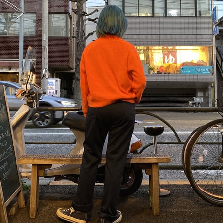 [USED] VividOrange🍊ショート丈カーディガン