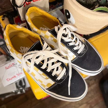 [USED] VANS old school イエロー チェッカー🍋 🏁