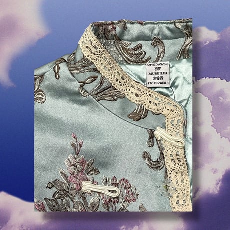 [USED] 刺繍 CHINA チャイナJKT 🇨🇳🌷🩵