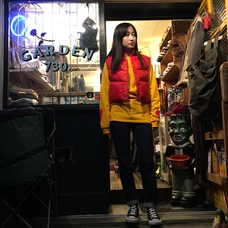 [USED] vintage CAMPUS ちび丈ダウンVEST