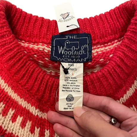 [USED] "WOOL RICH" ノルディック柄KNIT
