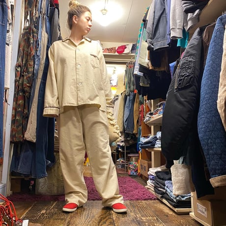 [USED] vintage フランネル パジャマ SETUP