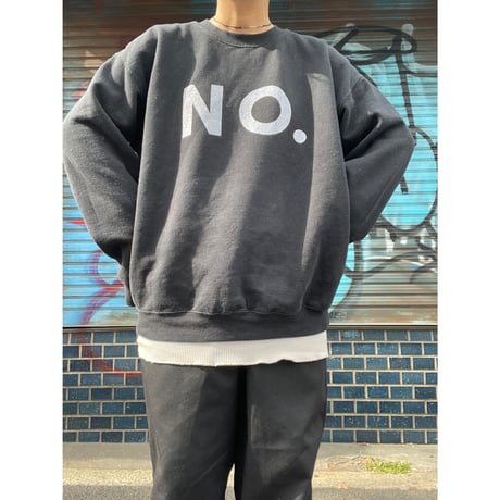 [USED]  "NO." GOOD PRINT SWEAT