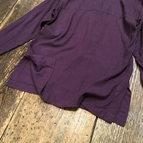 [USED]やわらか〜 purple SILK シャツ