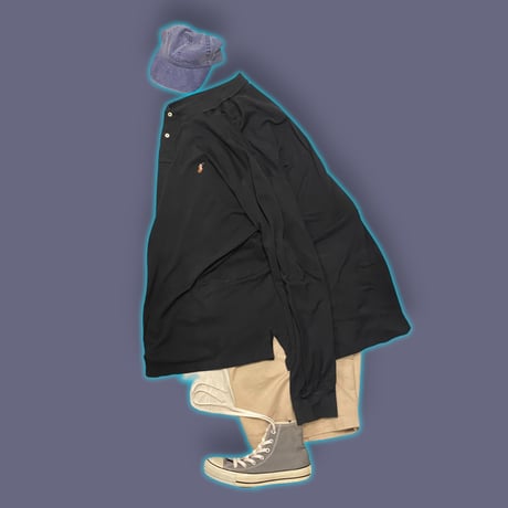 [USED]Polo ラルフローレン 超BIG 長袖ポロシャツ