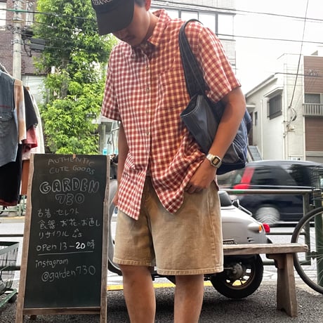 [USED] S/S PLAID SHIRT