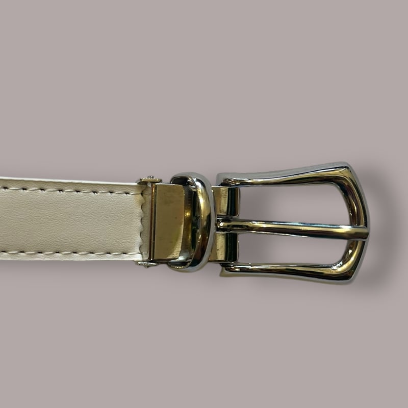 unknown スタッズベルト ホワイト ストーン付き ヴィンテージ unknown スタッズベルト ホワイト ストーン付き ヴィンテージ