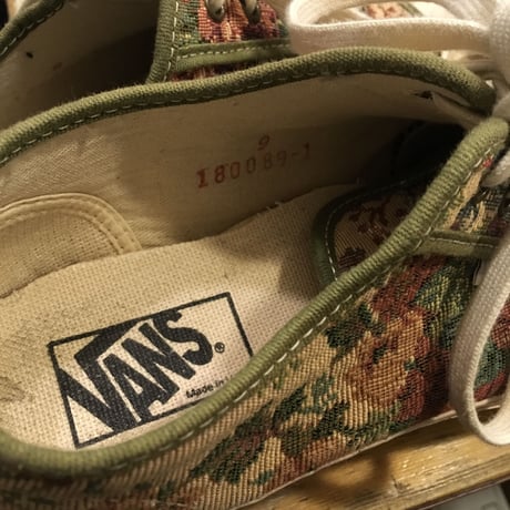 [DEAD STOCK] 90's VANS ゴブラン織り プリムソール