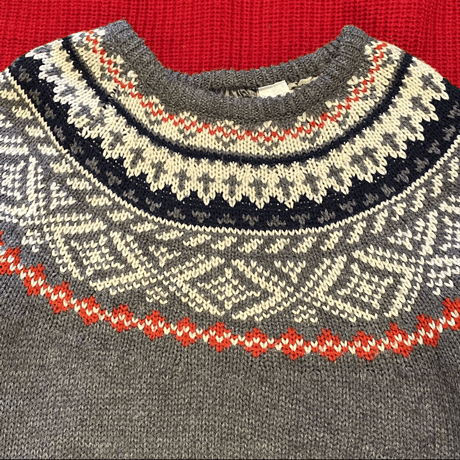 [USED]  ノルディック柄 ACRYL KNIT