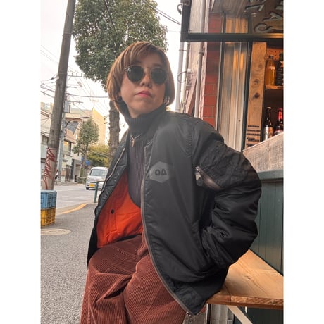 [QP ○△ ⇄ garden] 001 MA-1 BLACK