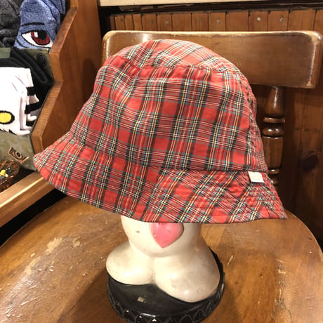 [USED] チェック柄バケットHAT
