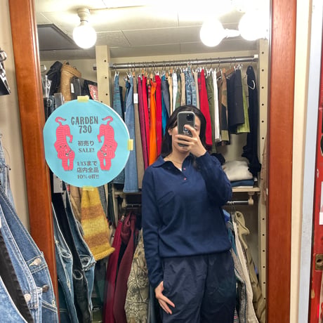 [USED] NAVY カラー の ニットポロ