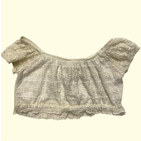 [USED]クロップド レースtops