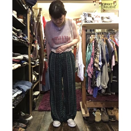 [USED]  エキゾチック柄イージーパンツ
