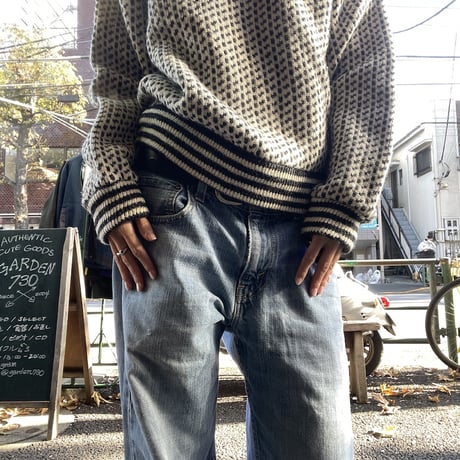 [USED] "L.L.BEAN" バーズアイ🦜ニット