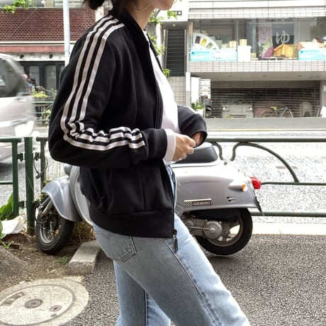 [USED] adidas トラックジャケット/BLACK