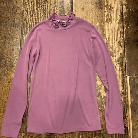 [USED] PurpleフリルネックTOPS♡