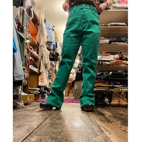 [USED] Wrangler フレア PANTS GREEN