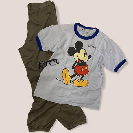 [USED] made in U.S.A. Mickey トリムTee💙