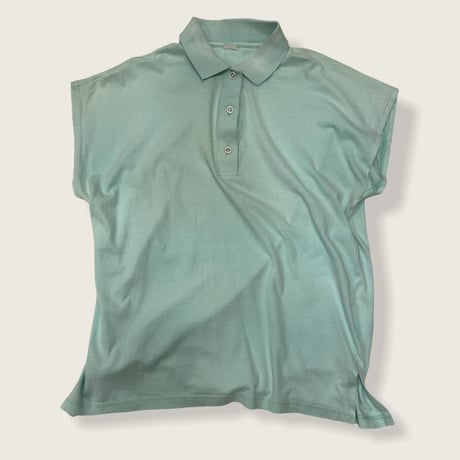 [USED] FRENCH SLEEVE MINT POLO♡