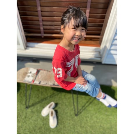 [USED] KIDS♡ vintage フットボールTee
