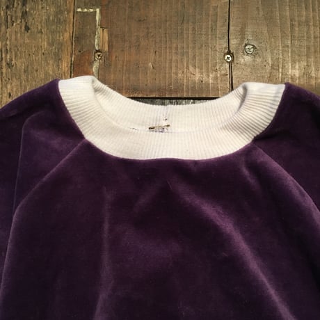 [USED] Purple×White ベロアSWEAT