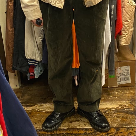 [USED] 太畝コーデュロイ🫒オリーブ PANTS
