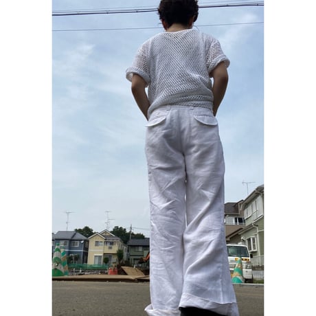 [USED] LINEN フレア PANTS