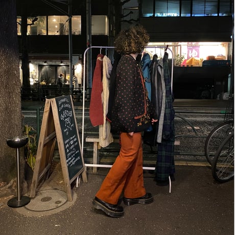 [USED] GOOD COLOR🥕ツイード フレアパンツ