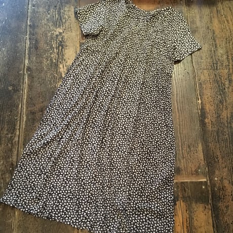 [USED] 小花柄 インド綿 ロングワンピース