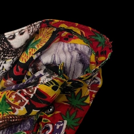[USED] BOB MARLEY レーヨン P/O SHIRTS