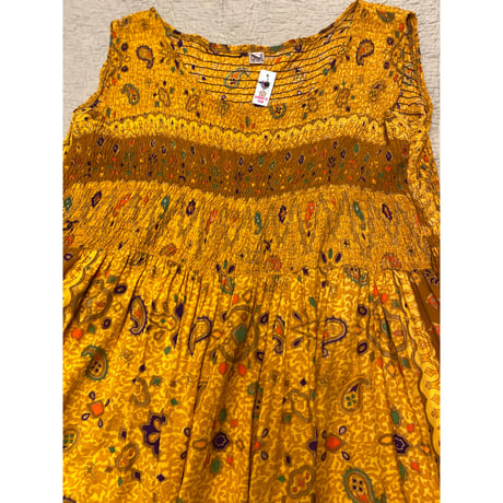 [USED] イエロー夏ワンピース
