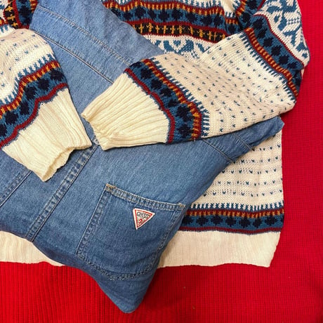 [USED] vintage GUESS クッション
