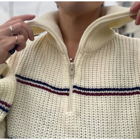 [USED] HALF ZIP ニット