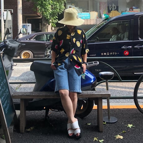 [USED] フルーツ柄シャツ