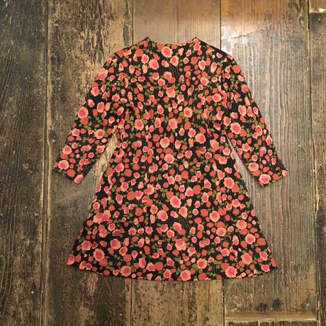 [USED]FLOWER PATTERN mini ワンピース