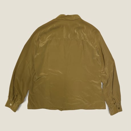 [USED] MUSTARD SILK SHIRT💛