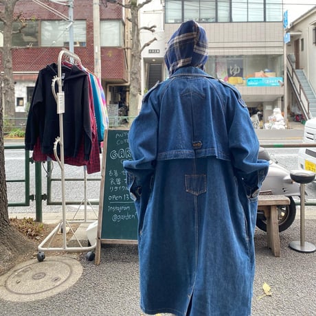 [USED] 80's DENIM トレンチコート