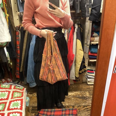 [USED] 総柄 ECO BAG🧡
