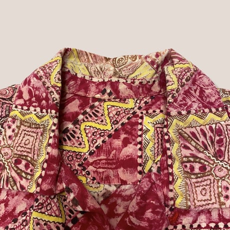 [USED] 総柄OPEN COLLAR SHIRT！